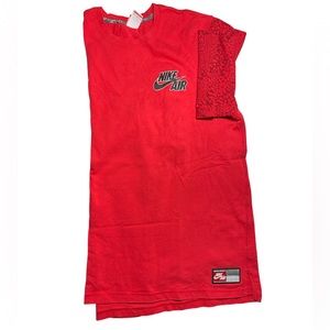 Nike air T-shirt red leopard print 1982